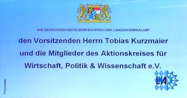 Aktuelles, Besuch beim Bayerischen LKA